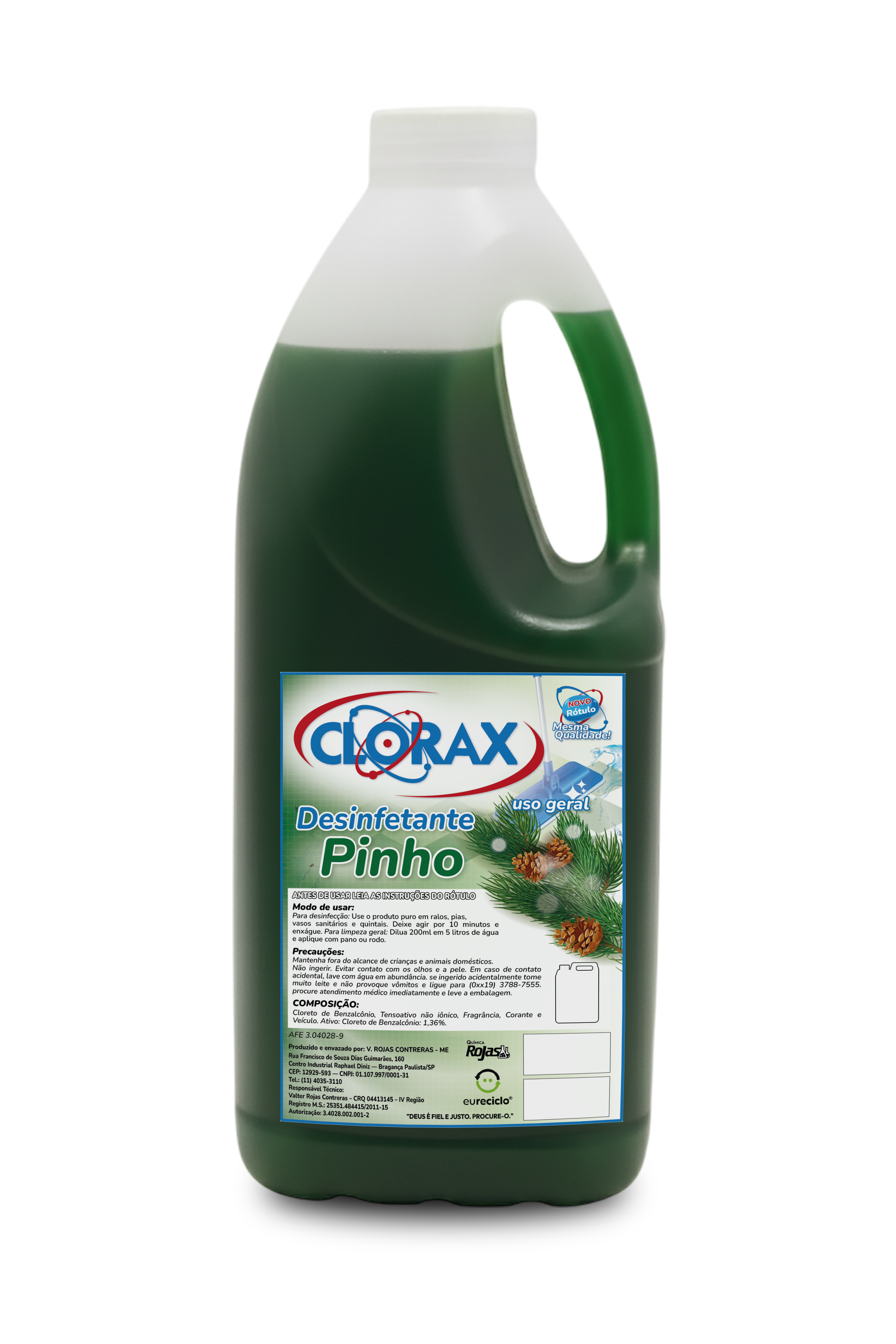 Garrafa de 2L do produto Pinho